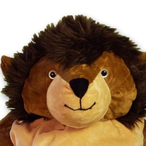 close up of face for lion sleeping bag by snoozzoo