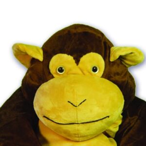 close up of face for monkey sleeping bag by snoozzoo