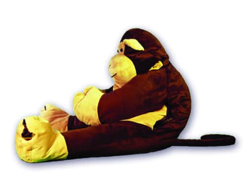 sideview of monkey sleeping bag by snoozzoo