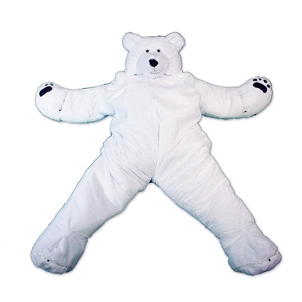 sleeping polar bear plush
