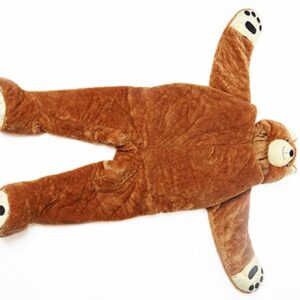snoozzoo stuffed brown bear sleep sack